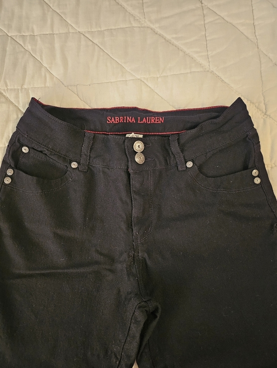 Sabrina Lauren Denim - Sabrina Lauren  Black  Mid Rise Stetch Jeans  Size 10